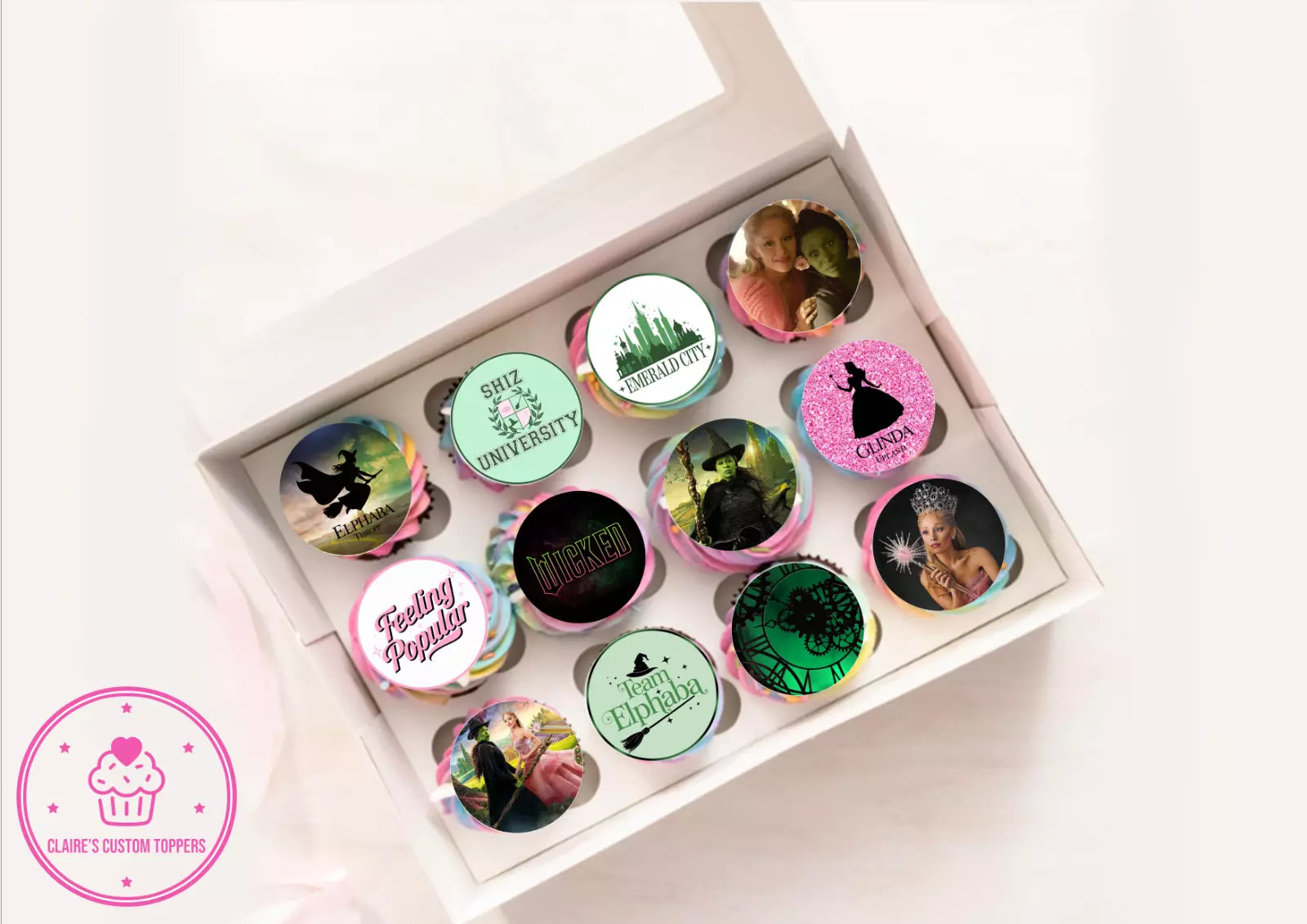 Wicked Edible Icing/Wafer Cupcake Toppers