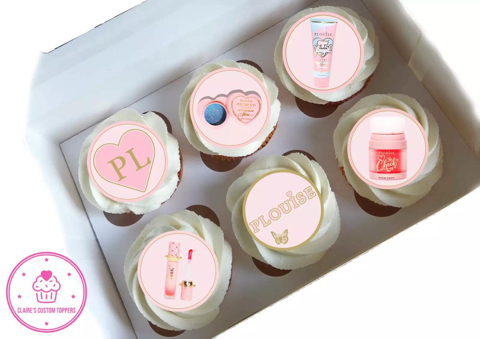 Personalised Plouise Fashion Make Up Edible Icing/Wafer Cake and Cupcake Toppers